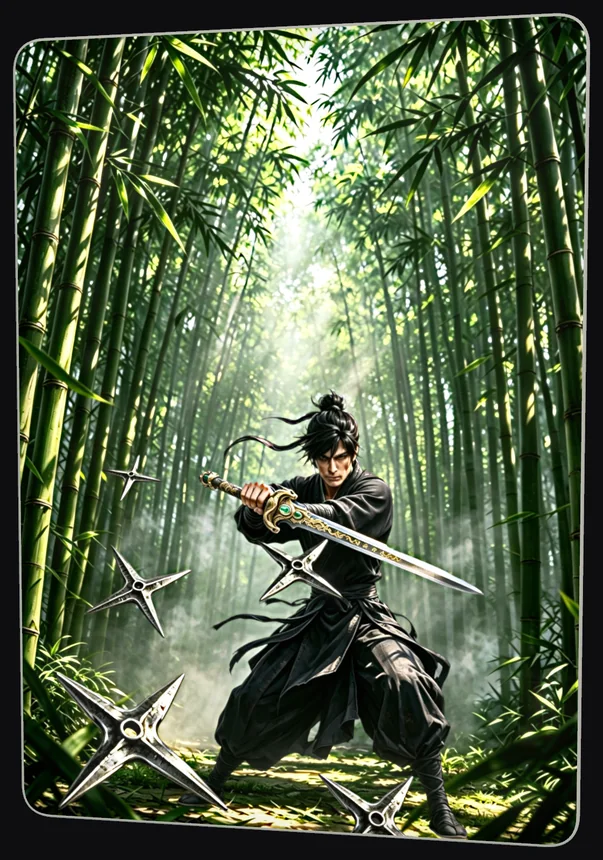 Bamboo forest card
